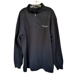 Nike Golf Nikefit Therma Black Pullover Monte Carlo Vegas Embroidered Logo Sz XL